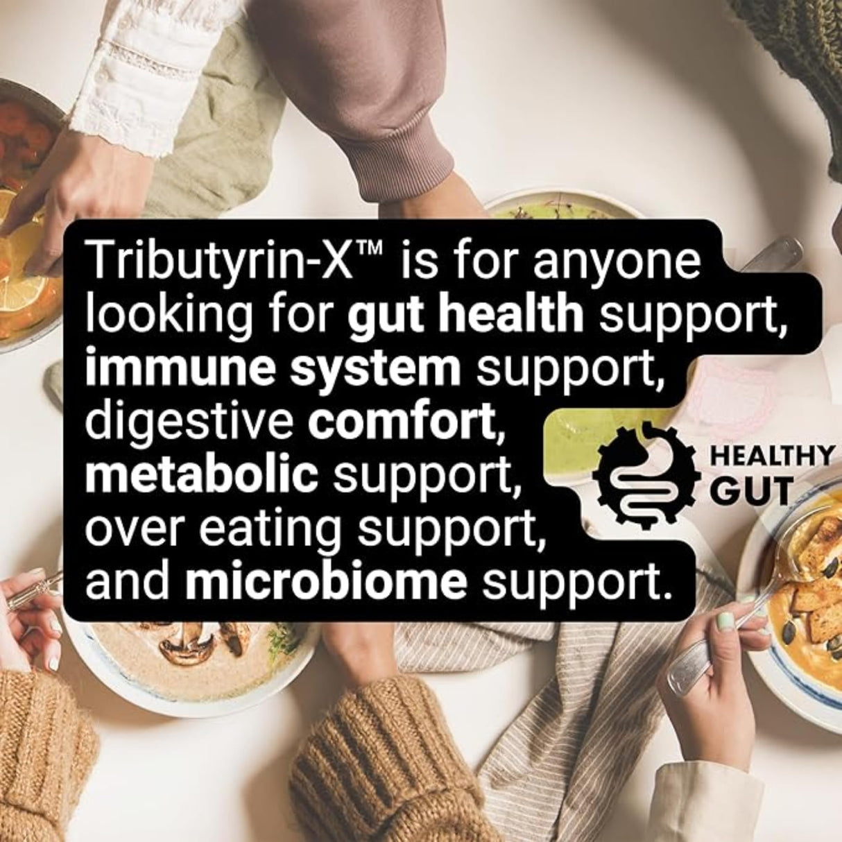 Healthy Gut Tributyrin-X | Most Bioavailable Butyrate Postbiotic for Gut Health & Leaky Gut Support | 99% Pure w/Zero Odor | 90 Softgels