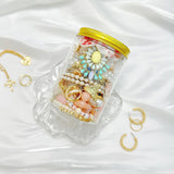 Swytaris 45-50 pcs Mystery Jewelry Jar, Mixed Surprise Jewelry Set for Woman Includes Necklaces, Earrings, Rings, Bracelets and Hair Accessories, Unique Anniversary Birthday Friendship Gift for Her