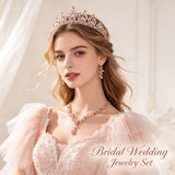 Kamirola Metal Tiaras and Crowns for Women,Tiaras Earrings Necklace sets