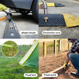 JPOIP 16 Inch Rebar Stakes - 1/2 Inch Diameter Galvanized Steel Ground Anchors - Heavy Duty Plant Support Garden Stake for Speed Bump, Wheel Stop, Tent (6 Pack)