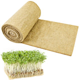 1Roll 10" X 236" Microgreen Growing Mat Hemp Fiber Grow Mats Microgreens Growing Kit Jute Hydroponic Pads Indoor Organic Production for Microgreen Starter Tray Wheatgrass Sprouts