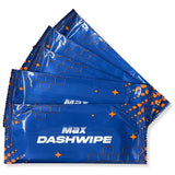 MAX MANUFACTURING Car Wash Wipes with Refreshing Lemon Scent, Pack of 100 Individually Wrapped Wipes, Dashboard Car Accessories Travel Essentials