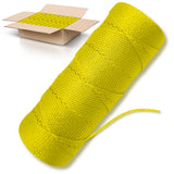 Yellow Mason Line String Line - 84 Roll Pack - #18 Braided Nylon String - 500 Ft Length Per Roll - Nylon Twine for Gardening Or Masonry Tools - Perfect Construction String for A String Level