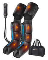 SHINE WELL Leg Massager with Heat and Compression,Full Leg Massager for Circulation and Pain Relief, with 3 Heat 3 Modes 3 Intensities, for Athletes Runner Cyclist, FSA HSA Approved