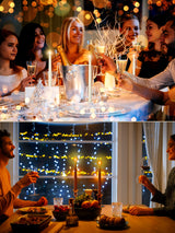 Treela 36 Pieces Flameless Taper Candles 11 Inch Flickering Faux LED Battery Operated Electric Fake Candles for Christmas Halloween Birthday Wedding Party Supplies(Ivory)