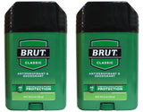 Brut Deodorant 2 Ounce Oval Solid Classic Scent(Anti-Perspirant) (59ml) (2 Pack)
