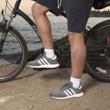 TechWare Pro Ankle Brace Compression Sleeve - Relieves Achilles Tendonitis, Joint Pain. Plantar Fasciitis Foot Sock with Arch Support Reduces Swelling & Heel Spur Pain. (White/White L/XL)