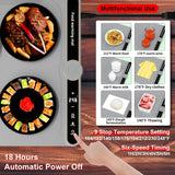 Warming Mat for Food, Food Warmers Mat, Fast Full-Surface Heating Mat for Food, Silicone Food Warmer, Electric Warming Tray for Parties Buffet,Gatherings,Everyday Use(Gray)