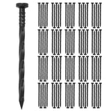 Gardzen 100 pcs Landscape Edging Anchoring Spikes, 6 inches Yard Lawn Paver Edging Stakes for Weed Barrier, Garden Fence, Artificial Turf