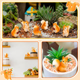 Weysat 40 Pcs Mini Resin Squirrel Miniature Small Squirrel Figures Tiny Resin Animal Decor Garden Accessories Cupcake Topper Decor for DIY Outdoor Landscape Garden Lawn Birthday Craft