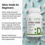 Nitric Oxide Booster 3,000mg Per Serving, 300 Capsules – 12 in 1 Nitric Oxide Supplement – Arginine & Citrulline Complex with Energy Blend – Marshmallow Root – Promotes Nutrient Flow to Muscles&Heart