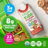 Orgain Organic Kids Protein Nutritional Shake, Strawberry - 8g of Protein, 22 Vitamins & Minerals, Fruits & Vegetables, Gluten Free, Soy Free, Kosher, Non-GMO, 8.25 Ounce (Pack of 12)