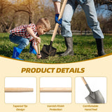 2 Pcs Shovel Handle Replacement 41" Length, 1-1/2" Diameter, Strong Hardwood Solid Ash Wood Straight Handle for Long D Shovels Garden Tool