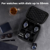 ProCase 6-Slot Travel Watch Case for Men, Hard Shell Storage Box -Black