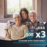 Blood Pressure Machine Upper Arm, 3 Size Cuffs, S, M/L and XL, Small 7"-9", Medium/Large 9"-17" and Extra Large Cuff 13"-21", Accurate Automatic Digital BP Monitor, Large Backlit LCD, 3-User 1500 MEM