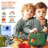 Kids Instant Digital Cameras for Boys and Girls, 1080P HD Dual-Lens Selfie Digital Camera with Print Paper & 32G Card, Christmas Birthday Gifts Toys for Toddler and Teenagers Age 3-16 Years Old