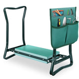 SUPER DEAL Folding Garden Kneeler and Seat with Free Tool Pouches - EVA Foam Pad Protects Your Knees - Sturdy and Lightweight, Gardening Gifts for Women Men