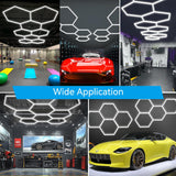 LZHOME Hexagon 5000K LED Garage Lights: 25 Pack Updated 1.31-inch Wider Size,26300LM Super Bright Hex Lighting Ceiling LED Shop Light for Garage, Car Detailing, Workshop, Warehouse, Gym, Basement