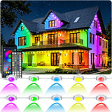 RCUICA 500FT Permanent Outdoor Lights Waterproof with Smart App Control Remote,DIY Scene Modes,Music Sync hronization,Eaves Lights for Garden Decor,Deck,Christmas