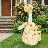 Porch Goose Summer Outfit for 23 Inch Statue, Sunflower Porch Goose Outfit