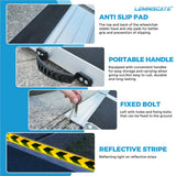 LEMNISCATE 2FT Wheelchair Ramps for Home Steps, Non-Skid Portable Handicap Aluminum Wheel Chair Ramps, 800LBS Capacity Folding Ramps for Wheelchairs for Homes, Entry, Shed, Doorways, Curbs, Stairs