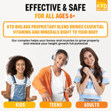 KTD BIOLABS Height Growth Maximizer - Made in USA - Natural Height Increase Booster & Teen Vitamins - Pills to Grow Taller at Any Age - Bone Growth Supplement for Adults & Kids