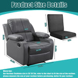 BALAPET Recliner Cushions for Long Sitting, Egg Crate Foam Recliner Cushion for Elderly Reduces Muscle Fatigue and Provides Air Flow, Extra Large Non-Slip Seat Cushion with Back Support Cushion(Black)