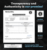 Better Alt Seamoss Capsules- Irish Sea Moss with Black Seed Oil, Ashwagandha & Black Pepper for Stamina, Strength & Endurance- High Potency Sea Moss Supplement - 60 Servings, 120 Capsule