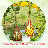 Nuenen 6 Pcs Watermelon Net Melon Hammock Melon Cradle Plant and Garden Supports Pumpkin Support Hanging Bag Protects Watermelons, Honeydew, Squash, Cantaloupes (Red)