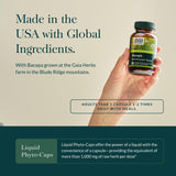 Gaia Herbs Bacopa - Brain and Cognitive Support Herbal Supplement - Made with Bacopa (Bacopa Monnieri) to Help Support a Thriving Mind - 60 Vegan Liquid Phyto-Capsules (Up to 60-Day Supply)