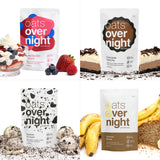 Oats Overnight Ultimate Variety Pack - High Protein, 5g Fiber Breakfast Protein Shake, Gluten Free Oatmeal, Non GMO Oatmeal - Green Apple Cinnamon, Coconut Cream Pie & More (16 Pack + Shaker Bottle)