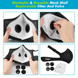 BASE CAMP M PRO Dust Mask, All day Comfortable Reusable Respirator Mask for Dust, Safety Work Mask for Woodworking