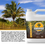 Endurant Palm Colorant – Non-Toxic Palm Tree Protector - Enhances Natural Beauty - Prevents Sunscald & Bark Damage -Easy Annual Application - Vibrant Long-Lasting Trunk Care - 32 oz