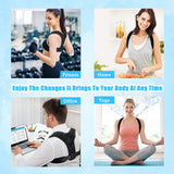 PREMIUM-FUSION Back Brace Posture Corrector for Women and Men - Invisible & Mesh Breathable Upper Back Brace - Adjustable Back Straightener - Relieve Shoulder, Neck & Back Pain, 1 PCS