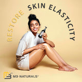 M3 Naturals Firming Body Massage Oil with Collagen & Stem Cell – Helps Smooth The Appearance of Cellulite & Improve Skin Texture – Refreshing Aromatherapy Body Oil for Legs & Full Body – 8 Fl Oz