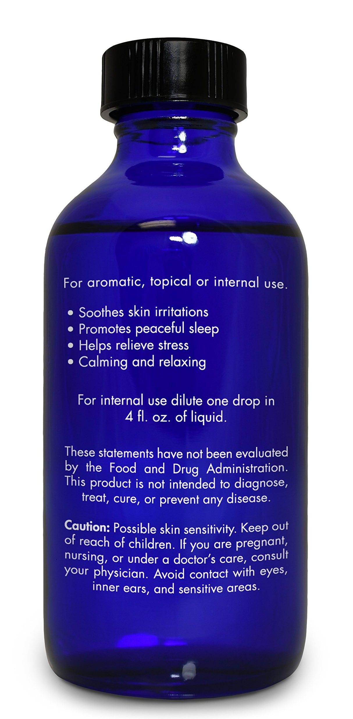 Lavender Essential Oil, Food Grade, for Drinks, Skin, Hair – 100% Pure, Lavender Oil, by Zongle Therapeutics, 4 OZ