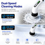 Highyes Electric Spin Scrubber for Bathroom
