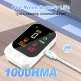 Portable Carbon Monoxide Detectors, 3-in-1 CO Detector – Mini CO, Temp & Humidity Sensor with 85 dB Alarm, Fold-Out Kickstand & Lanyard, Ultra-Low-Power Plug-Free Safety for Home, RV, Camp or Hotel