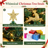 Small Mini Christmas Tree with Lights, 2 Ft Little Table Top Christmas Tree