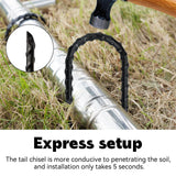 EISENSP 12 Inch J-Hook Rebar Stakes, HeavyDuty Anti-Rust Ground Anchors for Chainlink Fence, Garden Dog Fence, Sports nets, Camping Tent, Etc (20 Pack)