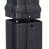 Global Industrial Large Capacity Free Standing Outdoor Ashtray with Round Base, 15" Diameter x 39"H, 5 Gallon Capacity Cigarette Receptacle, Plastic, Black