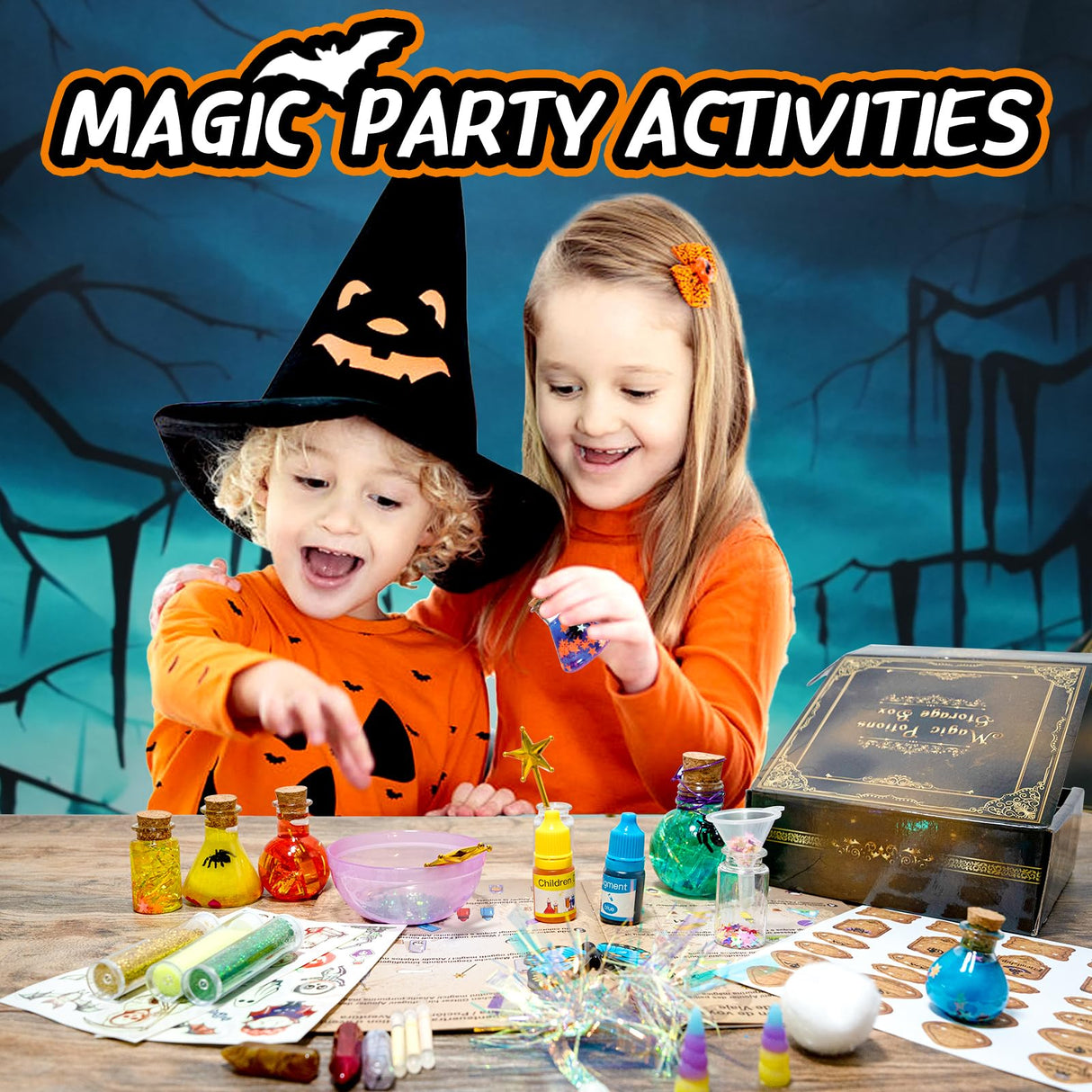 LDomet Magic Potions Craft Kit for Kids - Mix 20 Glow Witch Potion Bottles, Fairy Magic Potions Making Kit - Christmas Decorations Birthday Gifts for Girls Boys 6 7 8 9 10+