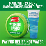 O'Keeffe's Working Hands Hand Cream for Extreme Dryness - 3.4 oz Jar (1 Pack) - Repairing Skincare for Cracked, Dry Hands