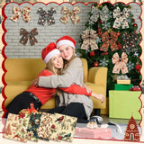 Fanfanwin 100 Pcs 10 x 10 Inch Vintage Christmas Quilting Fabric Christmas Fat Squares Patchwork Strips Santa Red Cardinal Precut Fabric Bundles for Xmas Handmade Crafting DIY Craft Sewing Material