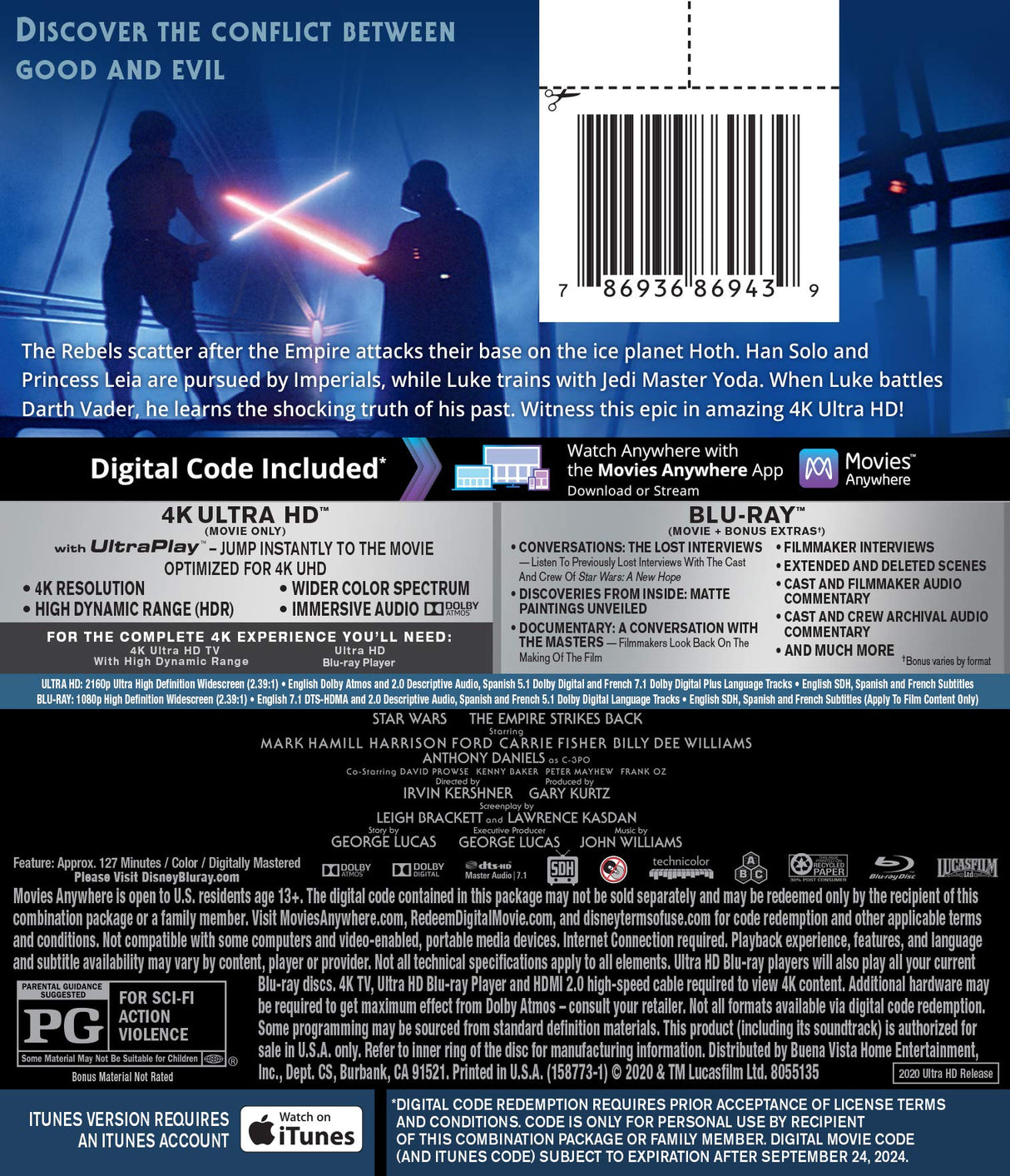 Star Wars: Episode V - The Empire Strikes Back [Blu-ray]