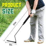 Buzzlett 37" Grass Whip with Double-Edged Serrated Blade, Manganese Steel