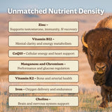 MK Supplements American Beast – Strength, Endurance & Recovery Support – 150 Capsules (30 Servings) – Freeze-Dried American Bison, 100% Grass-Fed, Bison Liver and Bison Heart, Whole-Food Formula