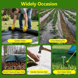 120 Pcs Landscape Staples, Thickened Landscape Fabric Stakes Heavy Duty(8 Gauge), Not Easy to Bend 6 inch Galvanized Garden Stakes for Plant Support, More Holding Power Than U-Shaped Landscape Pins