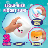 Squeeze Please 3 Pack Scented Marshmallow Stress Relief Fidget Squishy Toy