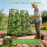 Heavy Duty Cucumber Trellis, 50" x 17" A-Frame Garden Trellis.1Pack